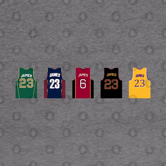 Lebron James Jersey History by WalkDesigns